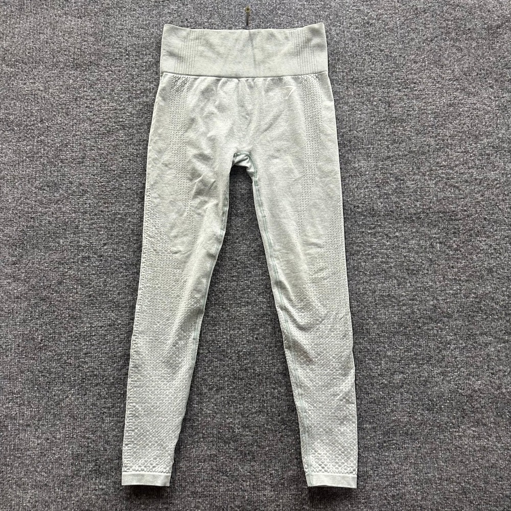 Gymshark Leggings Womens Size S Sage Green Vital Seamless High Rise Activewear